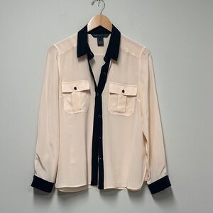 Marc By Marc Jacobs Cream and Black Blouse